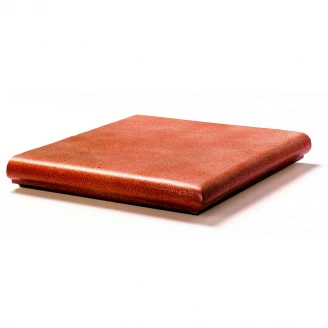 Trappeklinker Hjørne Viken Klassik Terracotta Glaserad Humus Mat 33x33 cm-2